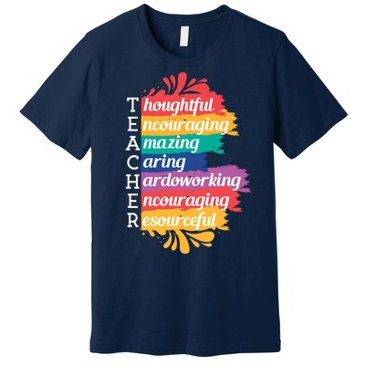 Teacher Rainbow Quote Premium T-Shirt