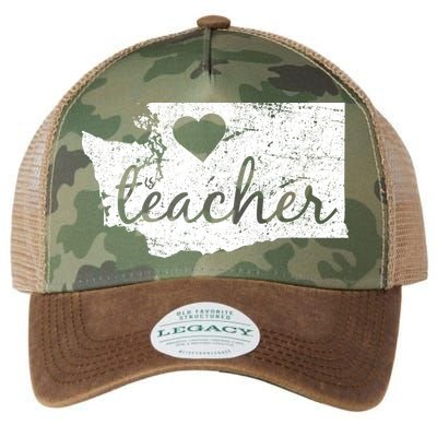 Teacher Red For Ed Washington Public Education Legacy Tie Dye Trucker Hat