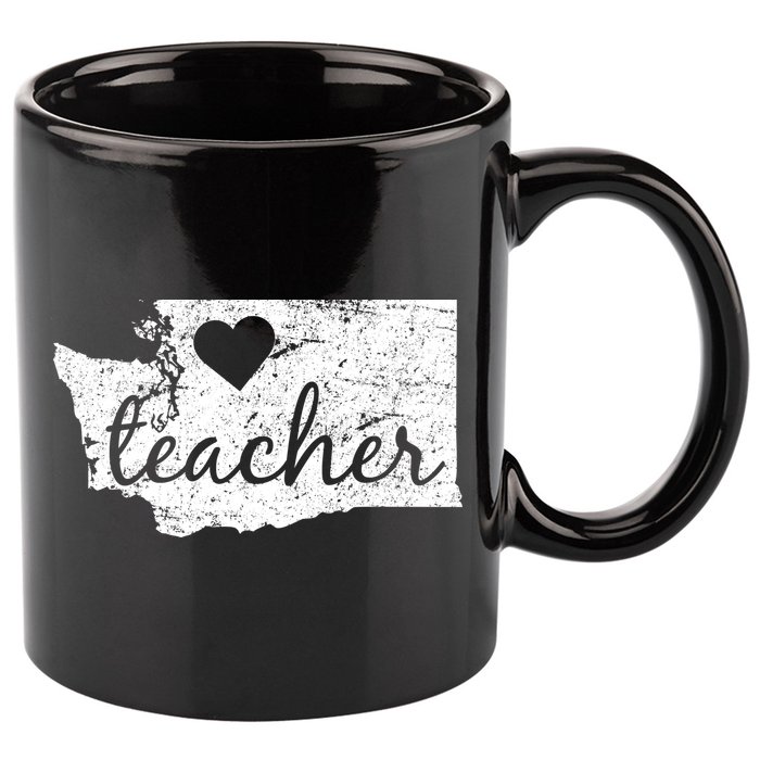 Teacher Red For Ed Washington Public Education 11oz C Handle Ceramic Mug