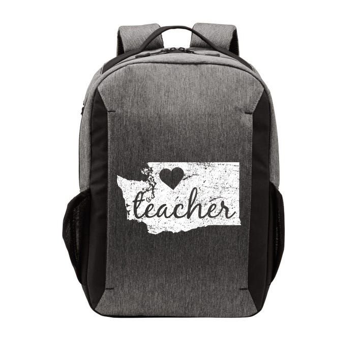 Teacher Red For Ed Washington Public Education Vector Backpack