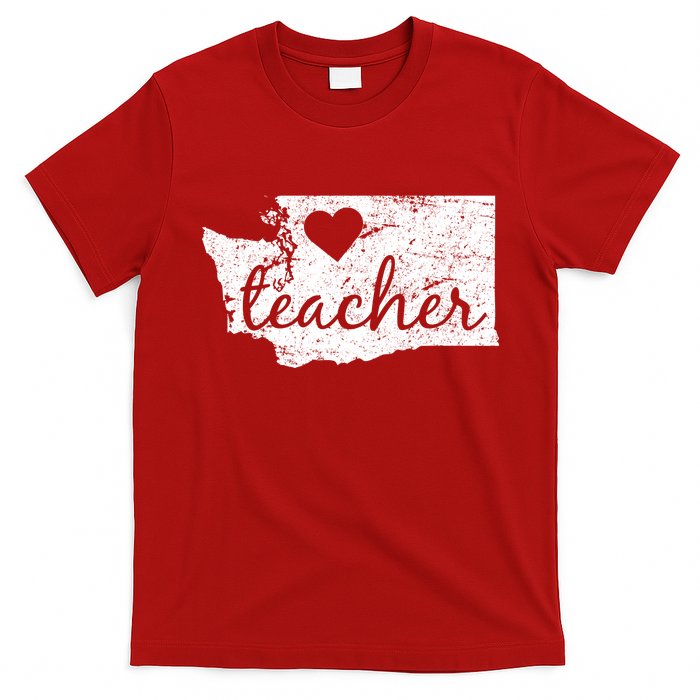 Teacher Red For Ed Washington Public Education T-Shirt