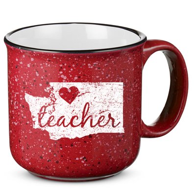 Teacher Red For Ed Washington Public Education 15oz Campfire Ceramic Mug