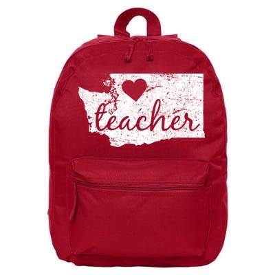 Teacher Red For Ed Washington Public Education 16 in Basic Backpack