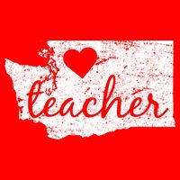 Teacher Red For Ed Washington Public Education 16 in Basic Backpack