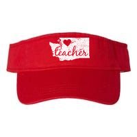 Teacher Red For Ed Washington Public Education Visor
