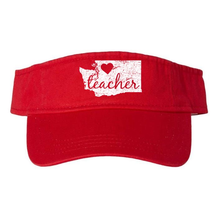 Teacher Red For Ed Washington Public Education Visor