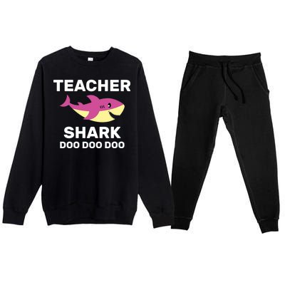 Teacher Shark Premium Crewneck Sweatsuit Set