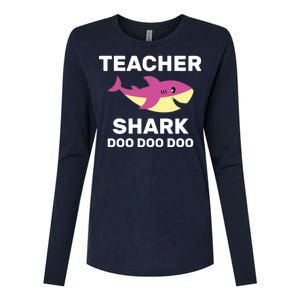 Teacher Shark Womens Cotton Relaxed Long Sleeve T-Shirt