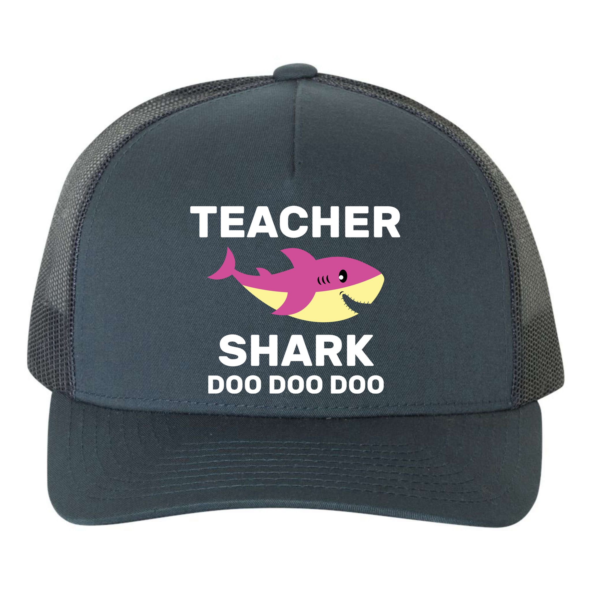 Teacher Shark Yupoong Adult 5-Panel Trucker Hat