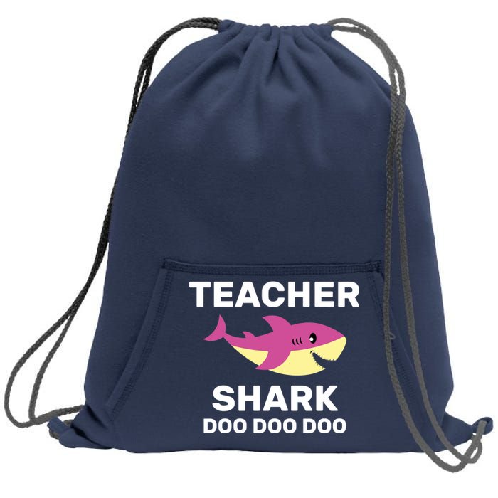 Teacher Shark Sweatshirt Cinch Pack Bag