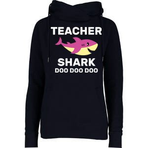 Teacher Shark Womens Funnel Neck Pullover Hood