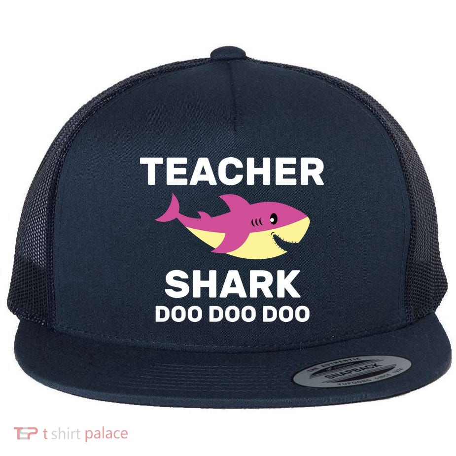 Teacher Shark Flat Bill Trucker Hat