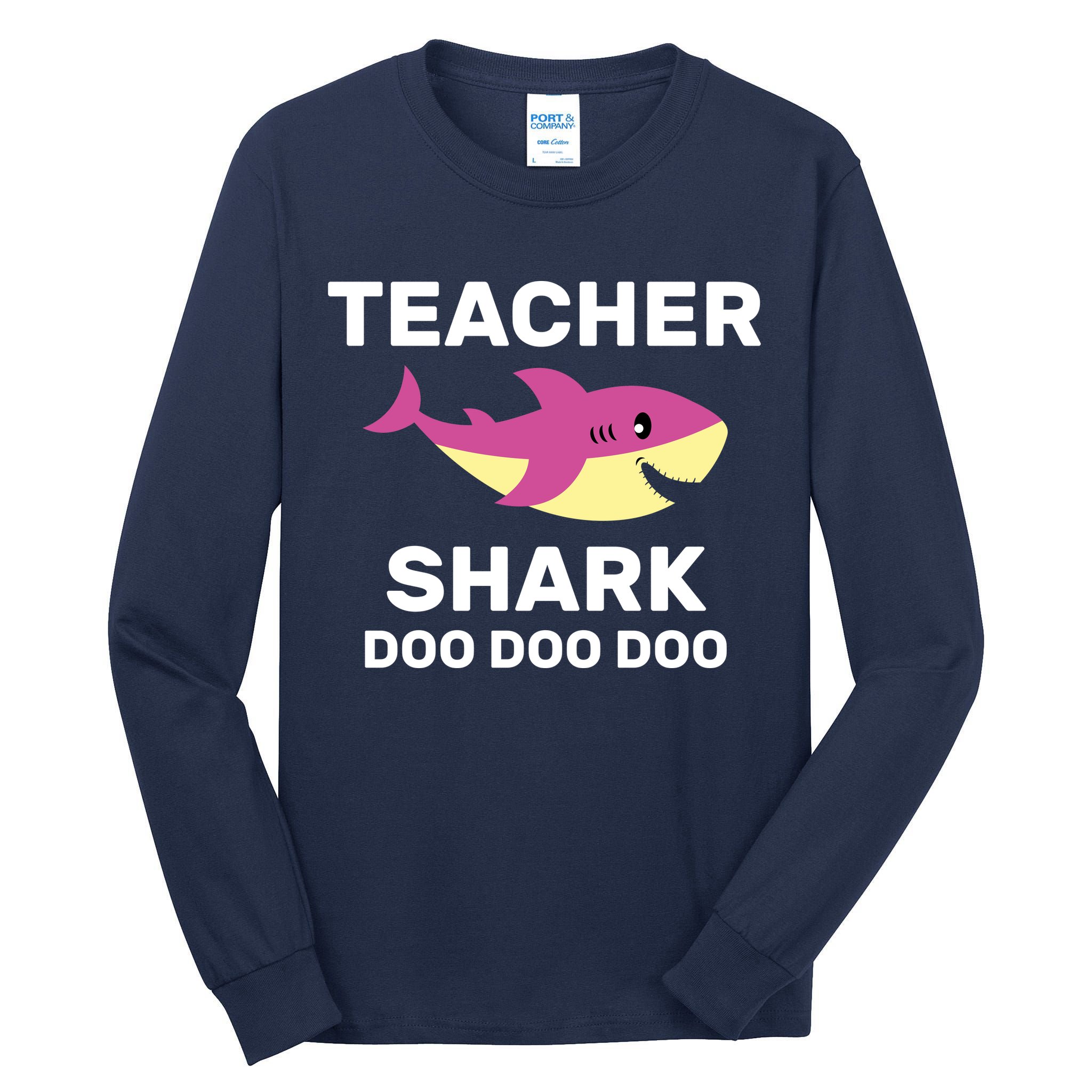 Teacher Shark Tall Long Sleeve T-Shirt