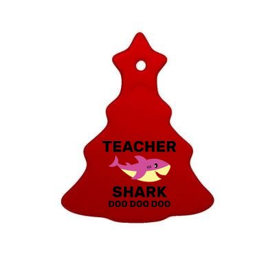 Teacher Shark Ceramic Tree Ornament