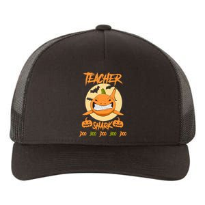 Teacher Shark Doo Boo Boo Pumpkin Halloween Yupoong Adult 5-Panel Trucker Hat