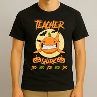 Teacher Shark Doo Boo Boo Pumpkin Halloween T-Shirt