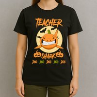 Teacher Shark Doo Boo Boo Pumpkin Halloween T-Shirt