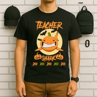 Teacher Shark Doo Boo Boo Pumpkin Halloween T-Shirt