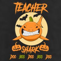 Teacher Shark Doo Boo Boo Pumpkin Halloween Adult Drive Performance Visor