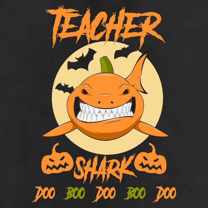Teacher Shark Doo Boo Boo Pumpkin Halloween Adult Drive Performance Visor