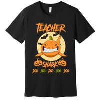 Teacher Shark Doo Boo Boo Pumpkin Halloween Premium T-Shirt