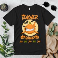 Teacher Shark Doo Boo Boo Pumpkin Halloween Premium T-Shirt