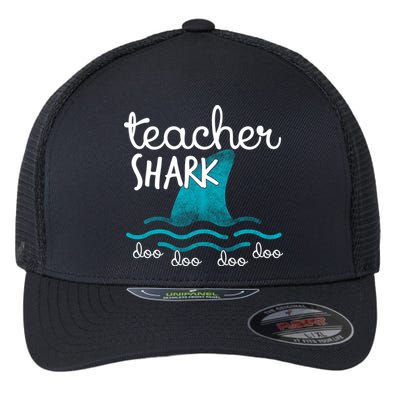 Teacher Shark Doo Doo Doo Flexfit Unipanel Trucker Cap
