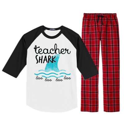 Teacher Shark Doo Doo Doo Raglan Sleeve Pajama Set