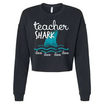 Teacher Shark Doo Doo Doo Cropped Pullover Crew