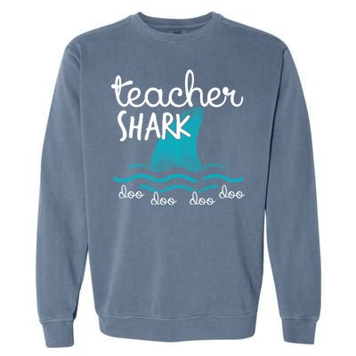 Teacher Shark Doo Doo Doo Garment-Dyed Sweatshirt