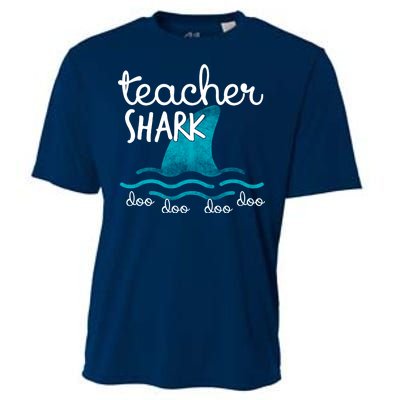 Teacher Shark Doo Doo Doo Cooling Performance Crew T-Shirt