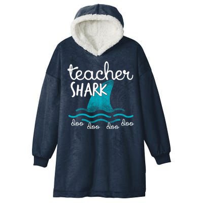 Teacher Shark Doo Doo Doo Hooded Wearable Blanket