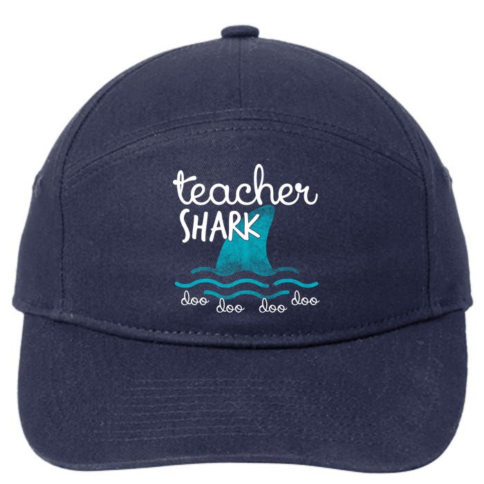 Teacher Shark Doo Doo Doo 7-Panel Snapback Hat