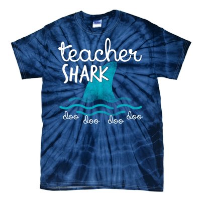 Teacher Shark Doo Doo Doo Tie-Dye T-Shirt