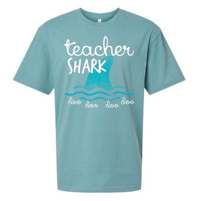 Teacher Shark Doo Doo Doo Sueded Cloud Jersey T-Shirt