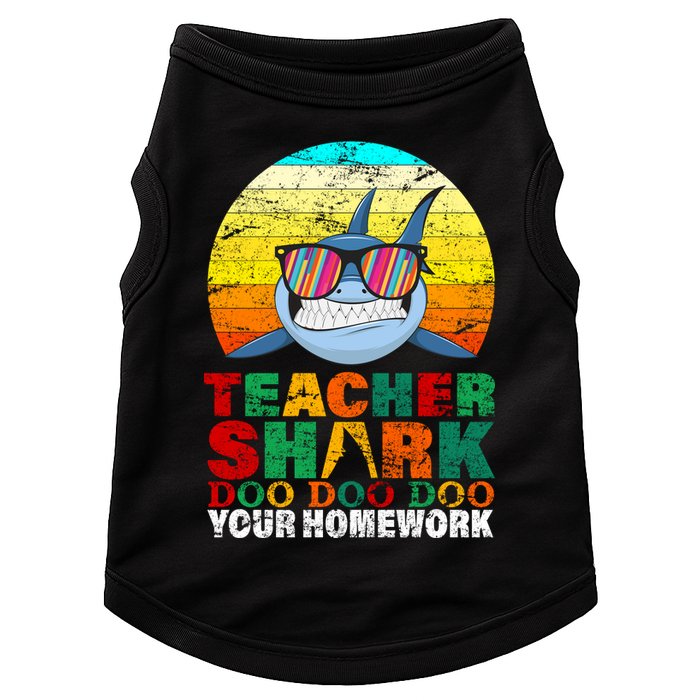 Teacher Shark Doo Doo Doo Your Homework Doggie Tank