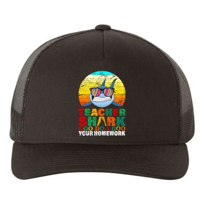 Teacher Shark Doo Doo Doo Your Homework Yupoong Adult 5-Panel Trucker Hat