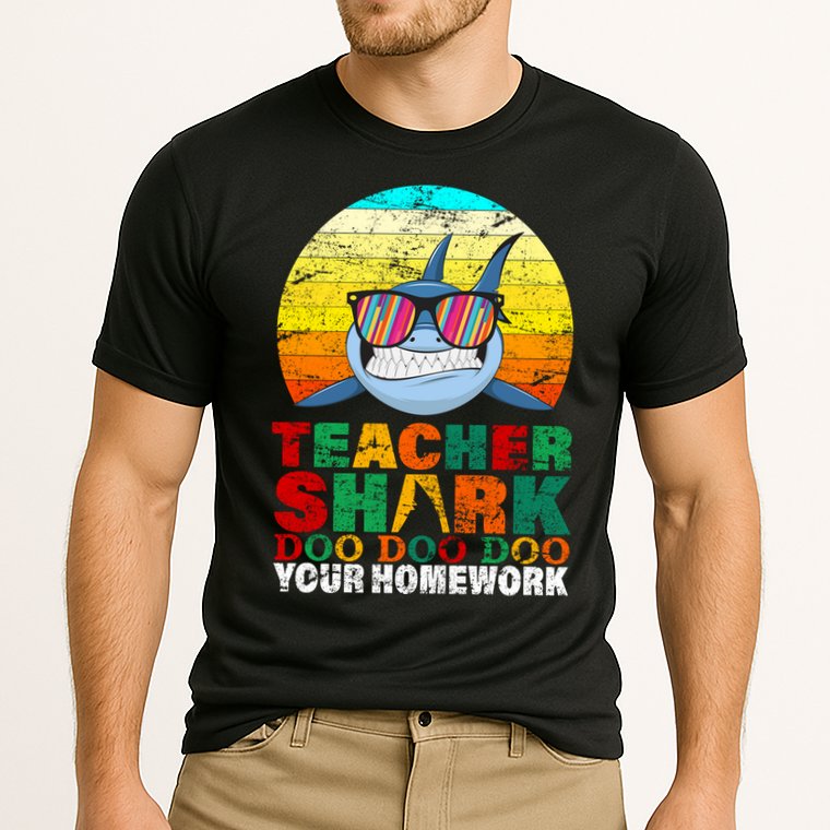 Teacher Shark Doo Doo Doo Your Homework Performance Shirt