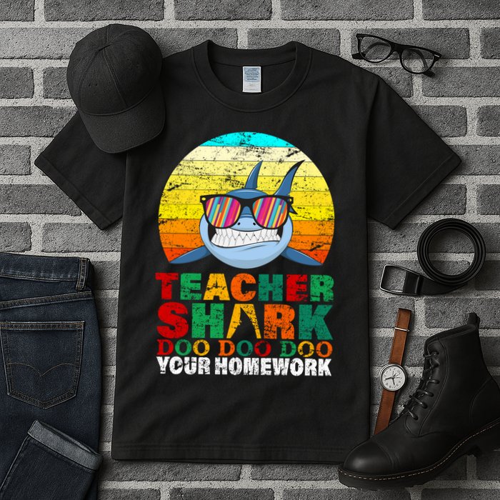 Teacher Shark Doo Doo Doo Your Homework Tall T-Shirt