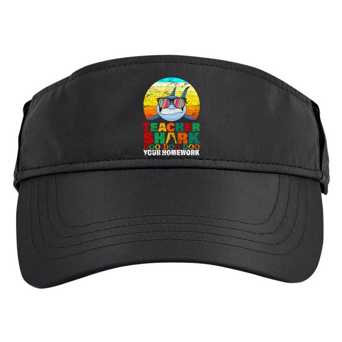 Teacher Shark Doo Doo Doo Your Homework Adult Drive Performance Visor