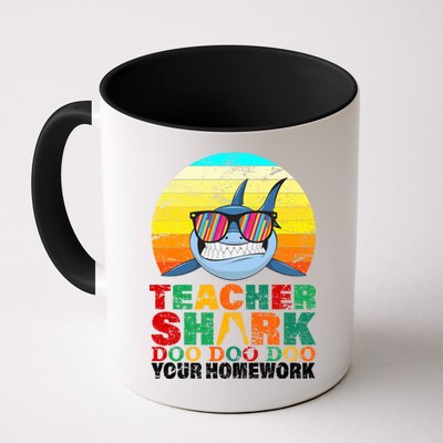 Teacher Shark Doo Doo Doo Your Homework Mug
