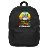Teacher Shark Doo Doo Doo Your Homework 16 in Basic Backpack