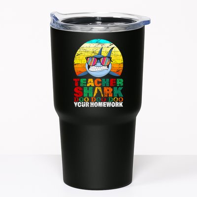 Teacher Shark Doo Doo Doo Your Homework Tumbler
