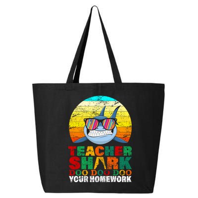 Teacher Shark Doo Doo Doo Your Homework 25L Jumbo Tote