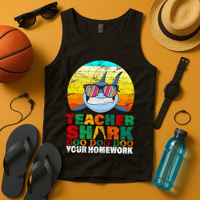 Teacher Shark Doo Doo Doo Your Homework Tank Top