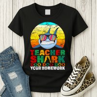 Teacher Shark Doo Doo Doo Your Homework Womens T-Shirt