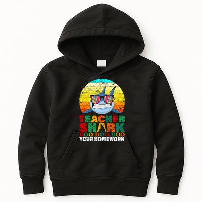 Teacher Shark Doo Doo Doo Your Homework Kids Hoodie