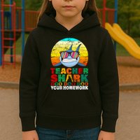 Teacher Shark Doo Doo Doo Your Homework Kids Hoodie