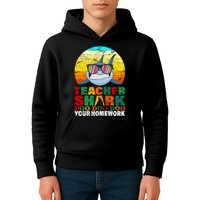 Teacher Shark Doo Doo Doo Your Homework Kids Hoodie