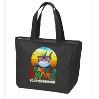 Teacher Shark Doo Doo Doo Your Homework Zip Tote Bag